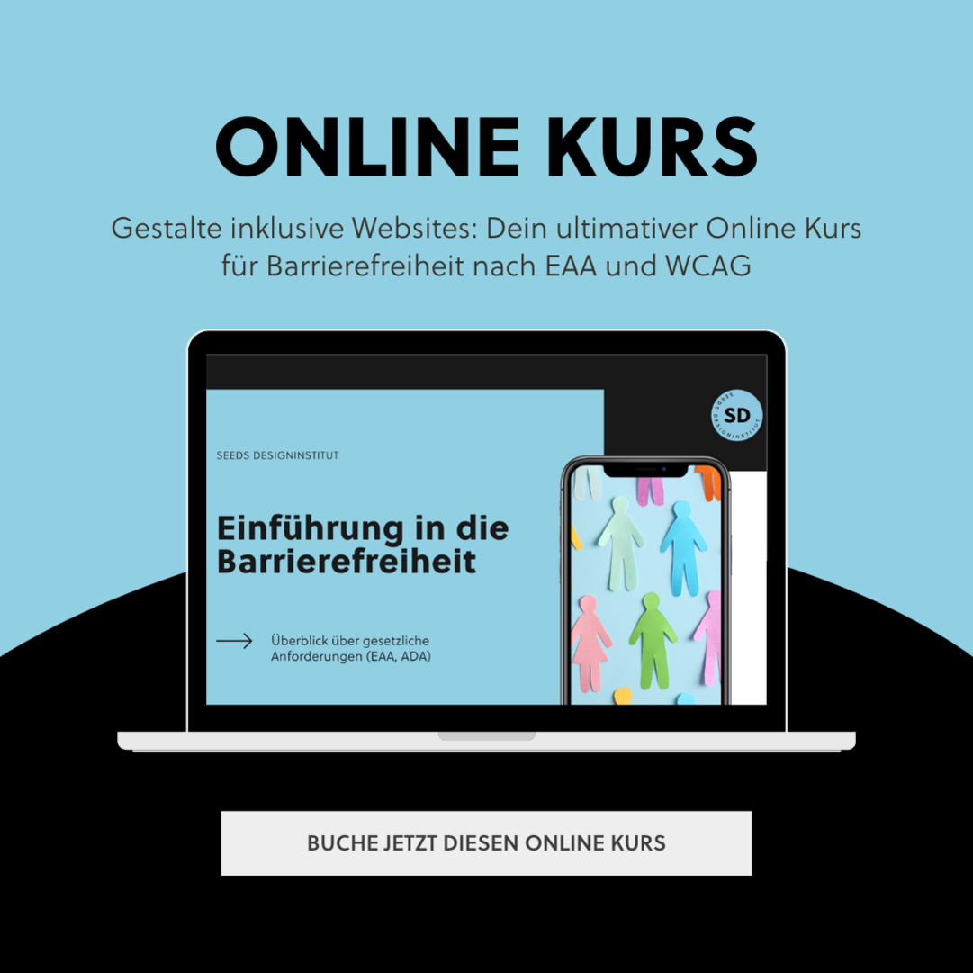 Online Kurs Barrierefreiheit im Webdesign